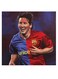 Messi Themed Decorative Wall Art Blue/Red/Black 30x30cm