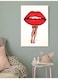Lips Wall Art Multicolour 40x60cm