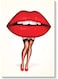 Lips Wall Art Multicolour 40x60cm