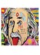 Pop Art Einstein Themed Wall Art Beige/Pink/Red 30x30cm