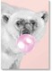 Polar Bear Wall Art Painting Multicolour 40x60cm