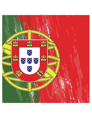 Wooden Themed Wall Art Red/Green/White 30x30cm