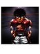 Anime Boxer Themed Wall Art Yellow/Purple/Black 30x30cm