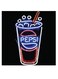 Pepsi By Neon Themed Wall Art Black/Red/Blue 30x30cm