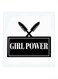 Makeup Is Girl Power MDF Wall Art White/Black 30x30cm