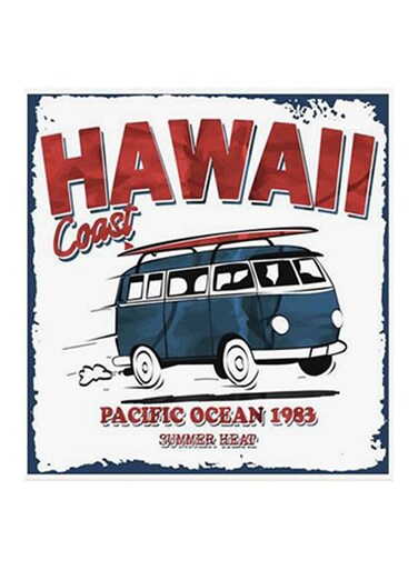 Hawaii MDF Wall Art Multicolour
