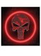 Punisher Logo Themed Wall Art Red/Grey/Black 30x30cm