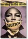 Caution Wall Art Multicolour 40x60cm