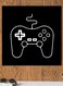 PlayStation Controller By Neon Themed Wall Art Black/White 30x30cm