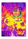 Printed Decorative Wall Art Plate Multicolour 20cm