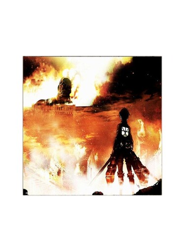 Attack On Titan MDF Wall Art Multicolour 30x30cm