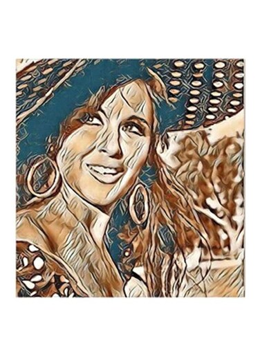 Soad Hosny MDF Wall Art Multicolour 30x30centimeter