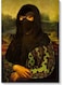 Mona lisa Hijab Wall Art Multicolour 40x60cm
