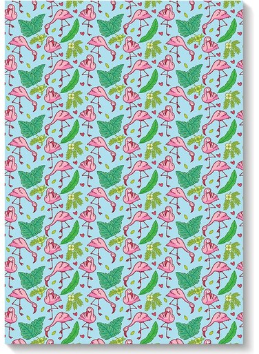 Flamingo Themed Wall Art Painting Multicolour 40x60cm
