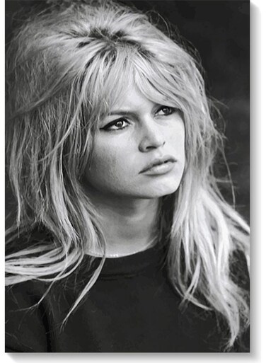 Brigitte Bardot Wall Art Painting Multicolour 40x60cm