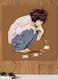 Death Note Anime Themed Printed MDF Wall Art Brown/Blue/White 30x30cm