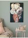 Flower Girl Printed Wall Art Black/Beige/White 40x60cm