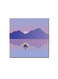 Sea And Sunset Wall Art Painting Blue/Pink/Black 30 x 30cm