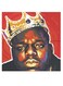 The Notorious B.I.G. Themed Wall Art Black/Red/Gold 30x30cm