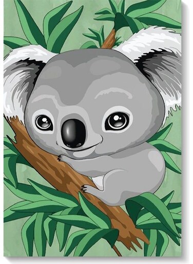 Koala Wall Art Multicolour 40x60cm