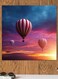 Balloons Themed Wall Art Pink/Blue/Gold 30x30cm