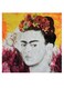 Fraida Kahlo Painter Themed Wall Art Yellow/Pink/Grey 30x30cm