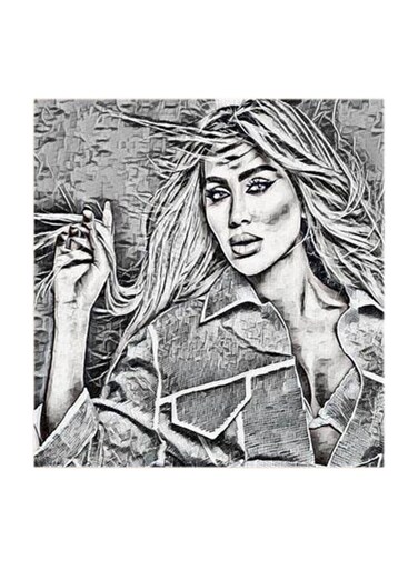 Maya Diab MDF Wall Art Multicolour 30x30cm