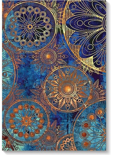 Golden Pattern Wall Art Multicolour 40x60cm