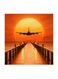 Sunset MDF Wall Art Multicolour 30x30centimeter