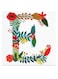 Alphabet E Themed Wall Art Red/Blue/Yellow 30x30cm