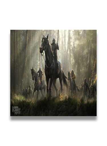 Decorative MDF Wall Art Painting Multicolour 30 x 30cm