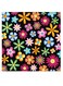 Flowers Themed Printed MDF Wall Art Multicolour 30x30cm