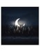 Moon Themed Wall Art Blue/White/Green 30x30cm