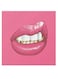 Lips Themed Wall Art Pink/White/Gold 30x30cm