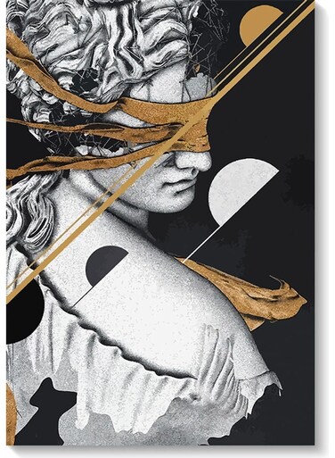 Abstract Woman Wall Art multicolour 40x60cm