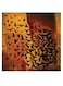 Bird Themed Wall Art Yellow/Orange/Black 30x30cm