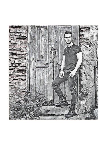 The Pit MDF Wall Art Multicolour 30x30cm