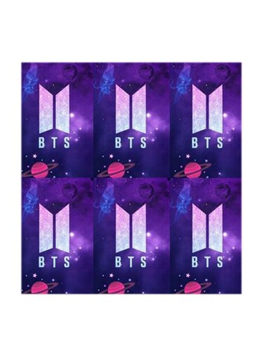 BTS Boy Band MDF Wall Art Multicolour 30x30cm
