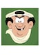 Gargamel Themed Decorative Wall Art Green/Black/Beige 30x30cm