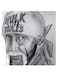 Holk Hogan Themed Wall Art Grey/Black/White 30x30cm