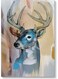 Deer Wall Art Multicolour 40x60cm