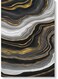Watercolors Printed Wall Art Black/Gold/Grey 40x60cm