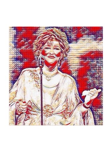 Warda Al-Jazairia MDF Wall Art Multicolour 30x30cm