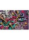 Music Lovers Graffiti Art Wall Art Multicolour 40x60cm
