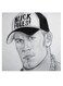 John Cena Themed Wall Art Grey/Black 30x30cm