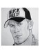 John Cena Themed Wall Art Grey/Black 30x30cm