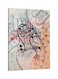 Decorative Printed Framed Canvas Wall Art Red/Black/Blue 60 x 80centimeter