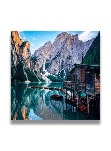 Decorative MDF Wall Art Painting Multicolour 30 x 30cm