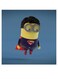 Super Minion Themed Printed MDF Wall Art Blue/Yellow/Red 30x30cm
