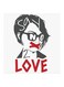 Say No To Love MDF Wall Art Black/White/Red